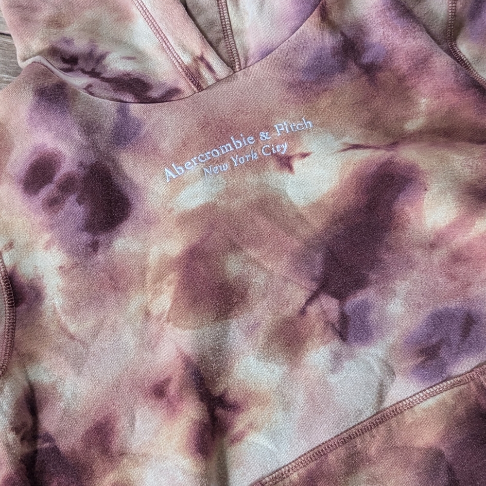 Abercrombie Kids Shade of Pink Tie Dye Hoodie - Picture 2 of 4